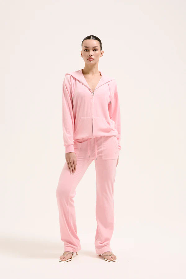 JUICY PINK CLASSIC VELOUR DEL RAY POCKETED BOTTOMS