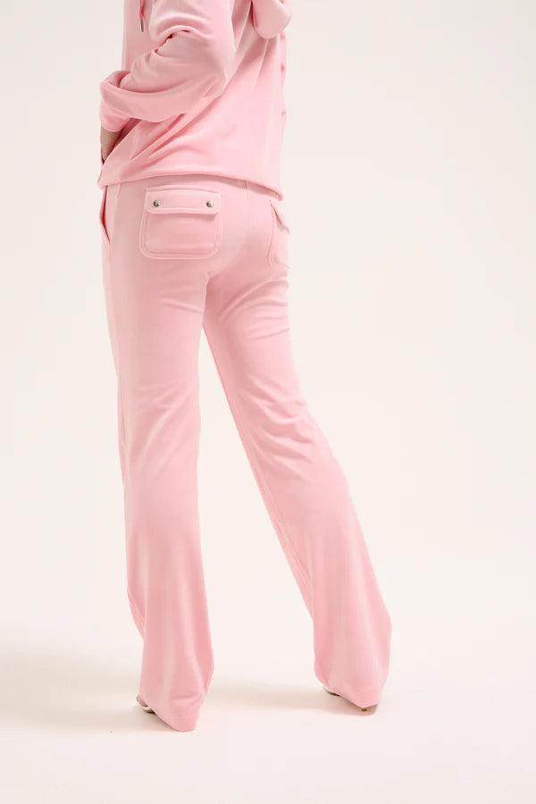 JUICY PINK CLASSIC VELOUR DEL RAY POCKETED BOTTOMS