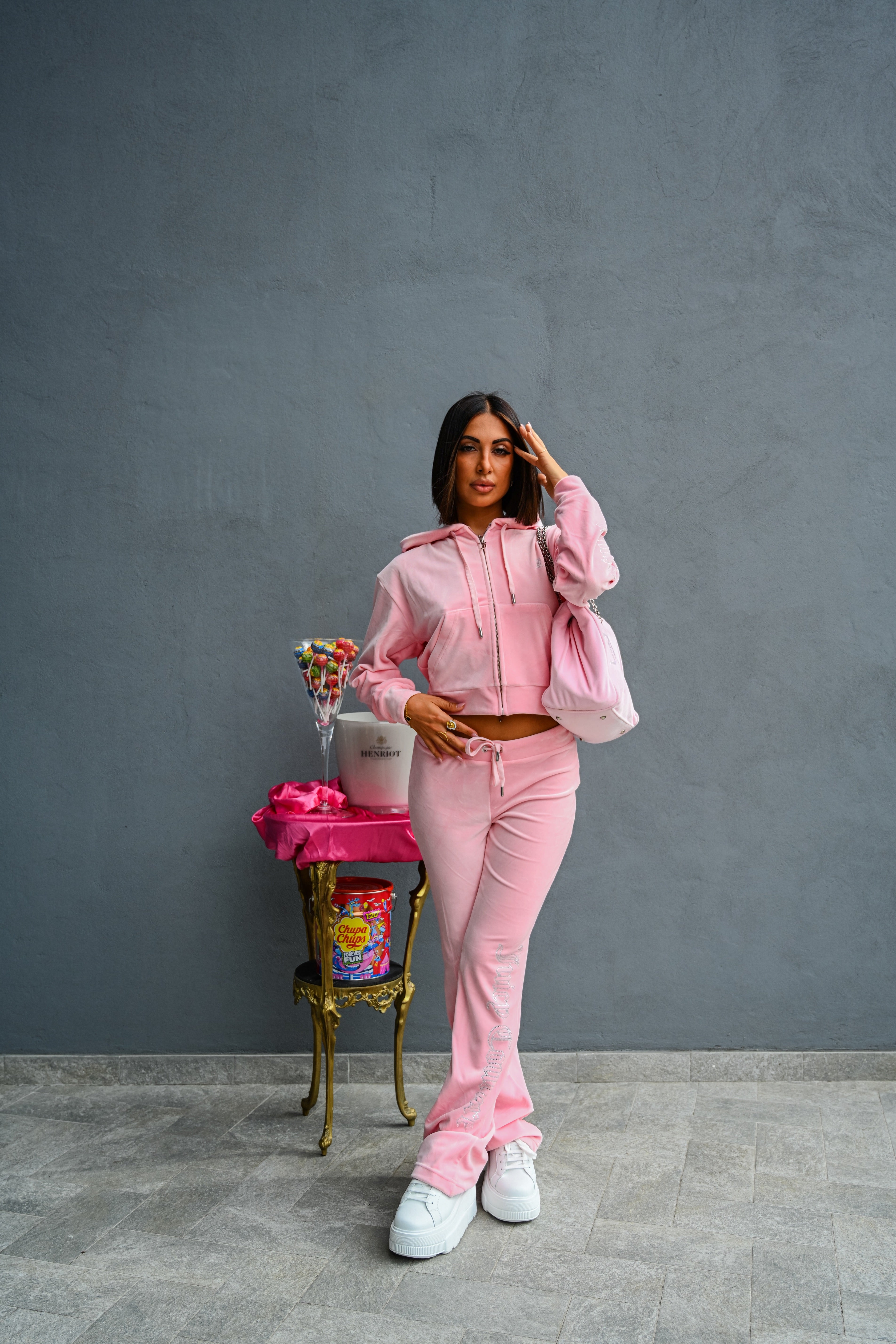 JUICY COUTURE - PANTALONE TUTA A VITA BASSA CHRISTINE ROSA