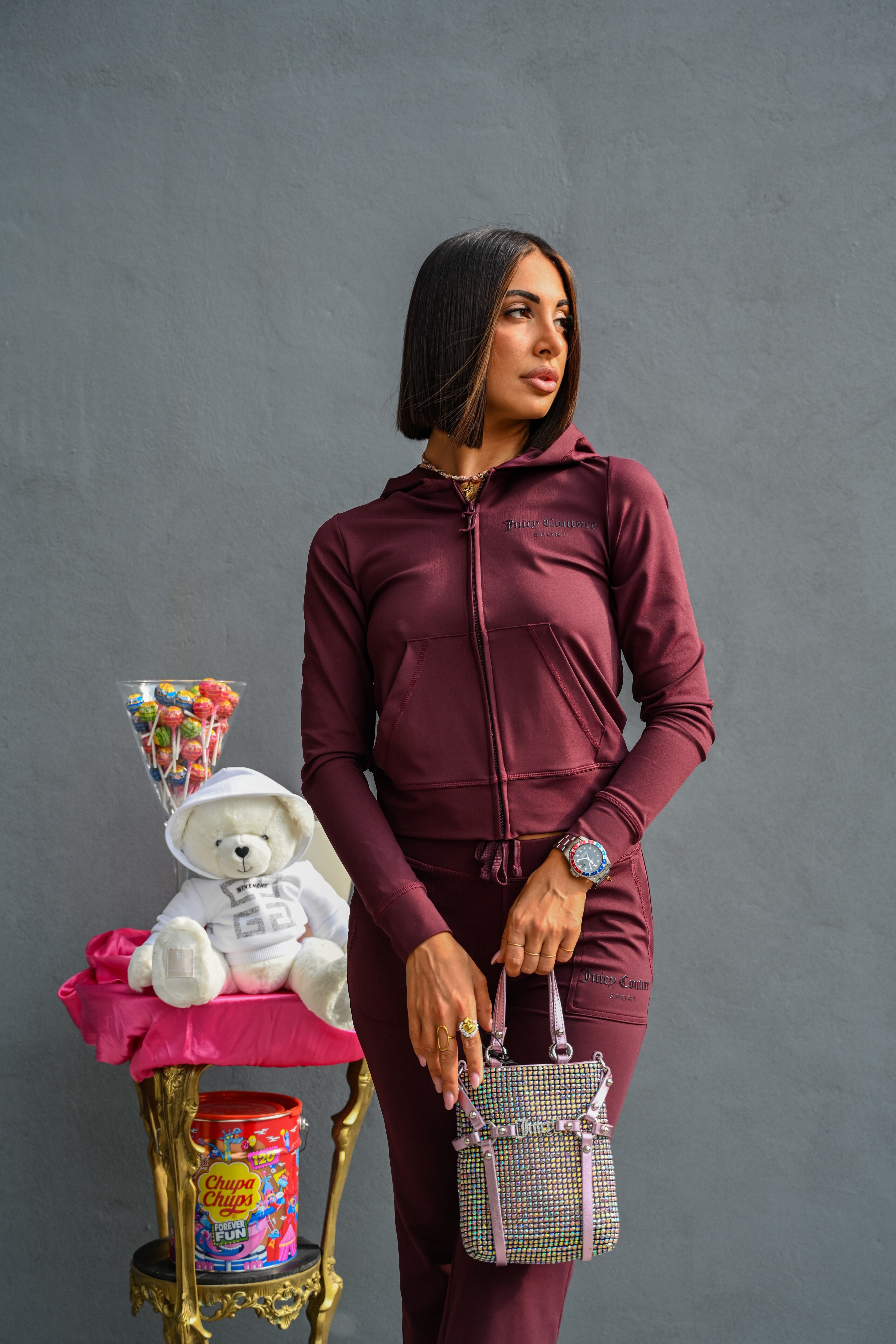 JUICY COUTURE - PANTALONE TUTA A VITA BASSA ACTIVEWEAR FARAH VINACCIO