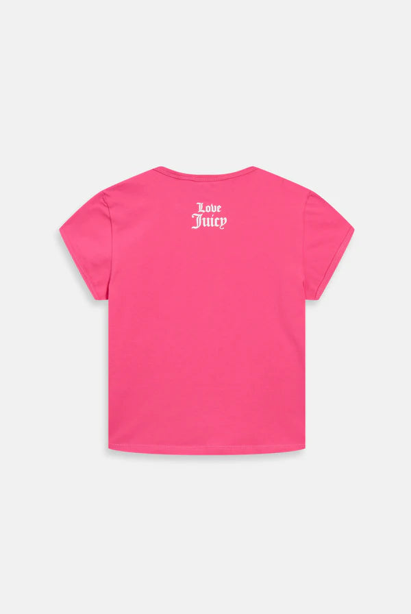 Black - Pink 'Just Juicy' Baby Tee — 2/12