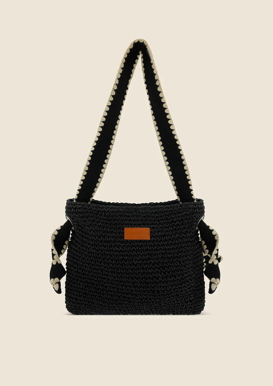 BEACHBAG DONNA ME FUI NERA A078-BK