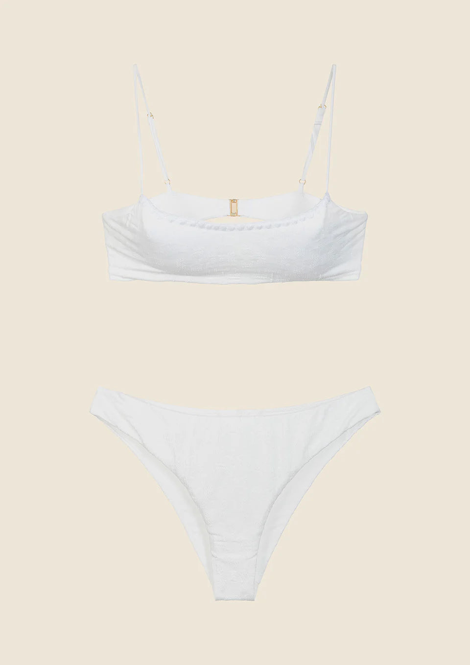 BIKINI DONNA ME FUI TOP CON SLIP FISSO BIANCO 0021_WH