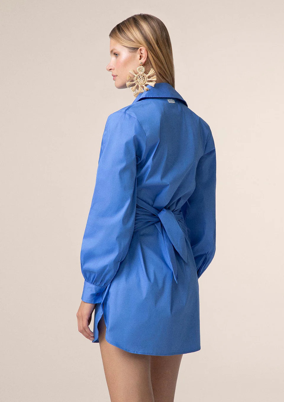 VESTITO CORTO DONNA ME FUI SKY BLUE 0109-SB