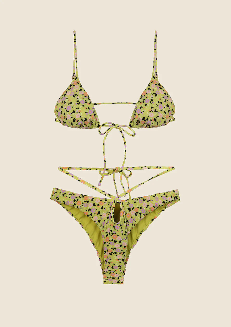BIKINI DONNA ME FUI TRIANGOLO CON SLIP FISSO FANTASIA 0210-X09