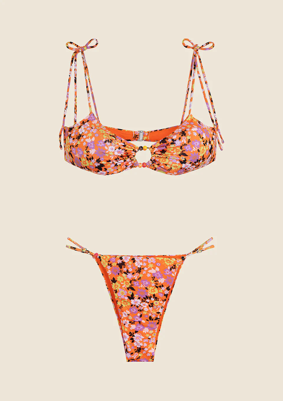 BIKINI DONNA ME FUI TOP CON SLIP REGOLABILE FANTASIA 0221-X07