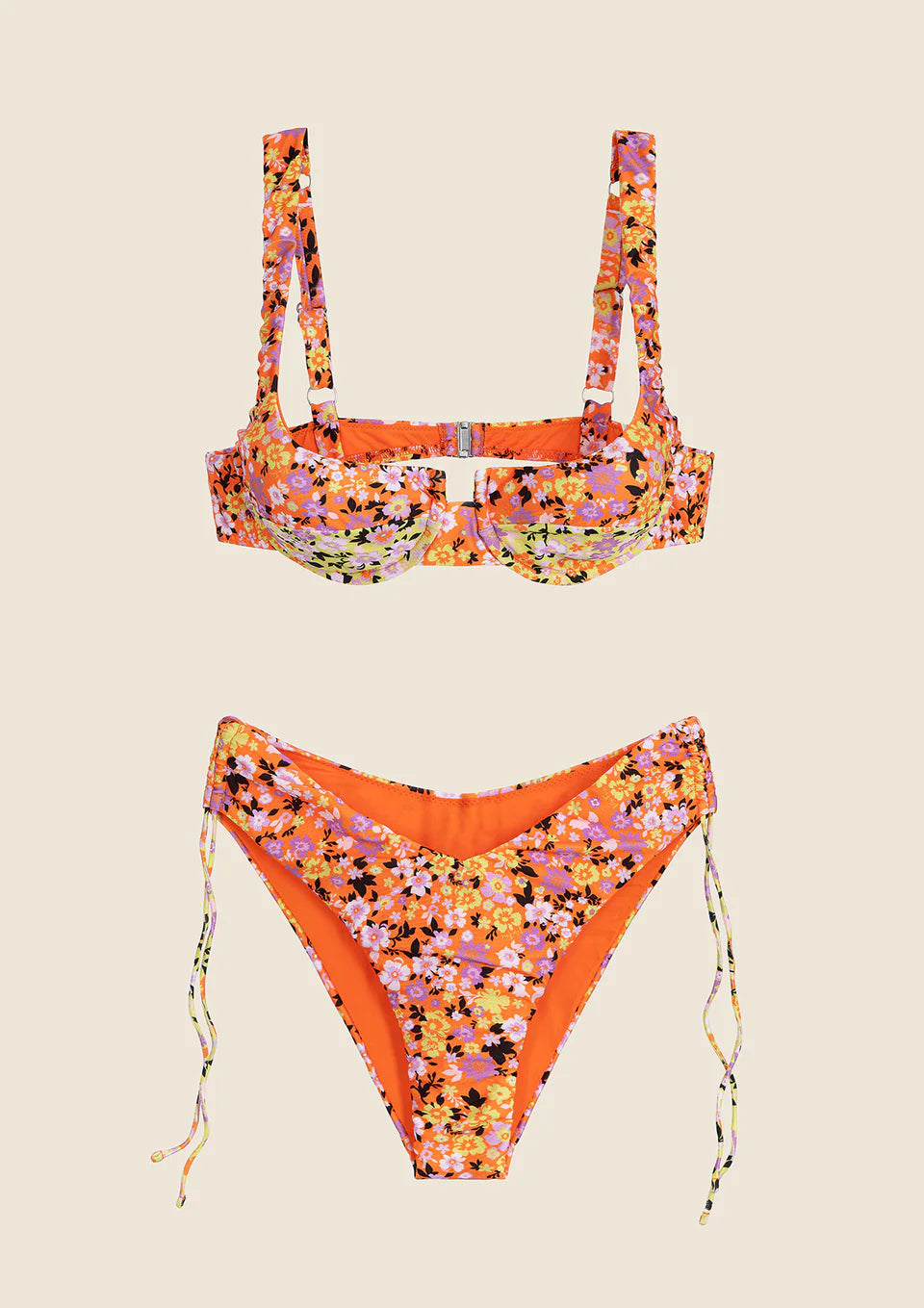 BIKINI DONNA ME FUI REGGISENO CON FERRETTO E SLIP AMERICANO COPRENTE FANTASIA 0241-X11