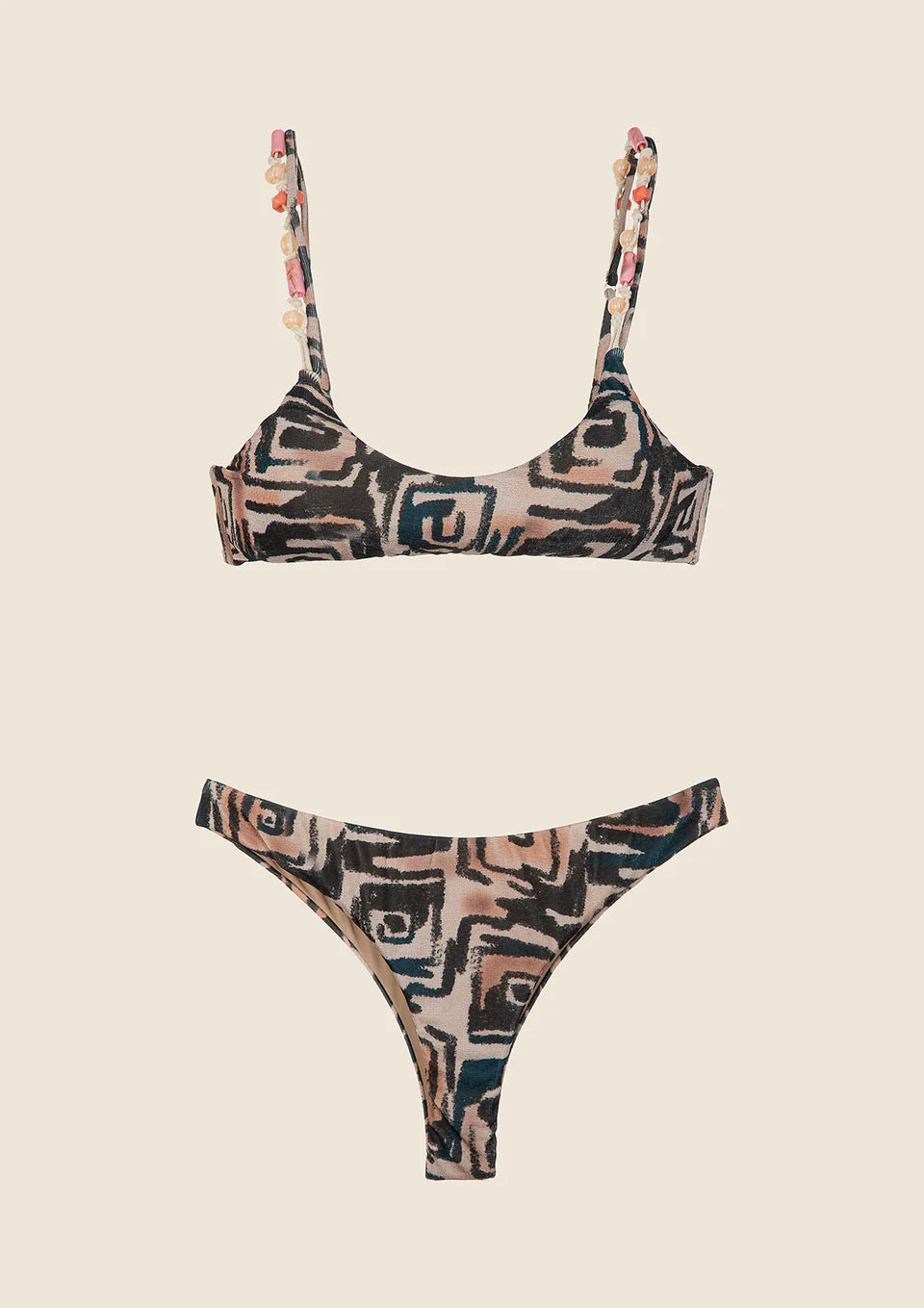 BIKINI DONNA ME FUI TOP CON SLIP FISSO FANTASIA 0301_ X14