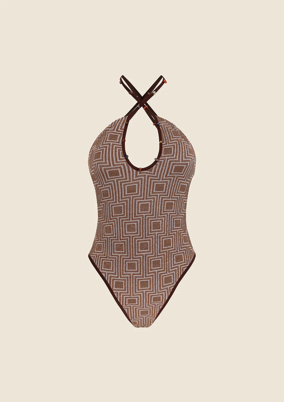 MONOKINI DONNA ME FUI MARRONE 0312-BN