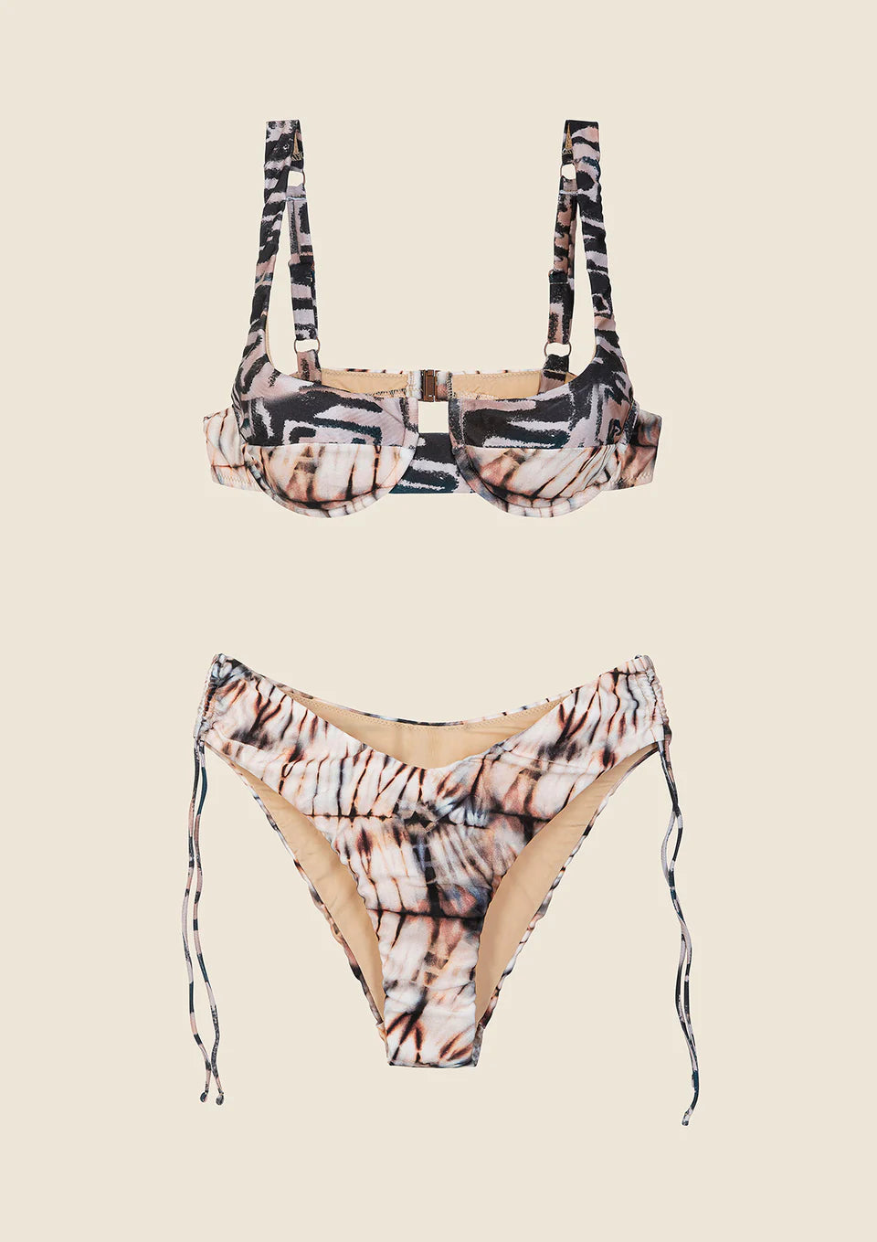 BIKINI DONNA ME FUI REGGISENO CON FERRETTO E SLIP AMERICANO COPRENTE FANTASIA 0341-X17