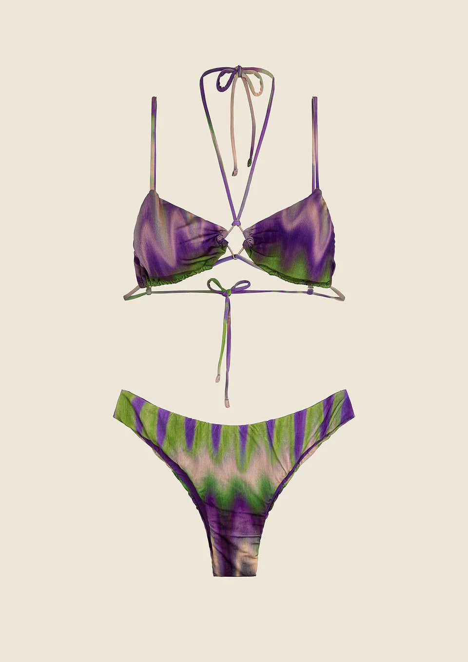 BIKINI DONNA ME FUI TRIANGOLO CON SLIP FISSO FANTASIA 0400-X21