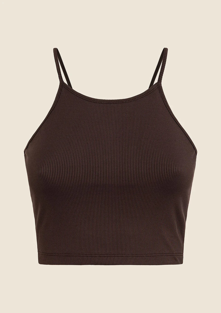 Canotta Top Canotta Donna Me Fui Marrone 0418-Bn — 3/3