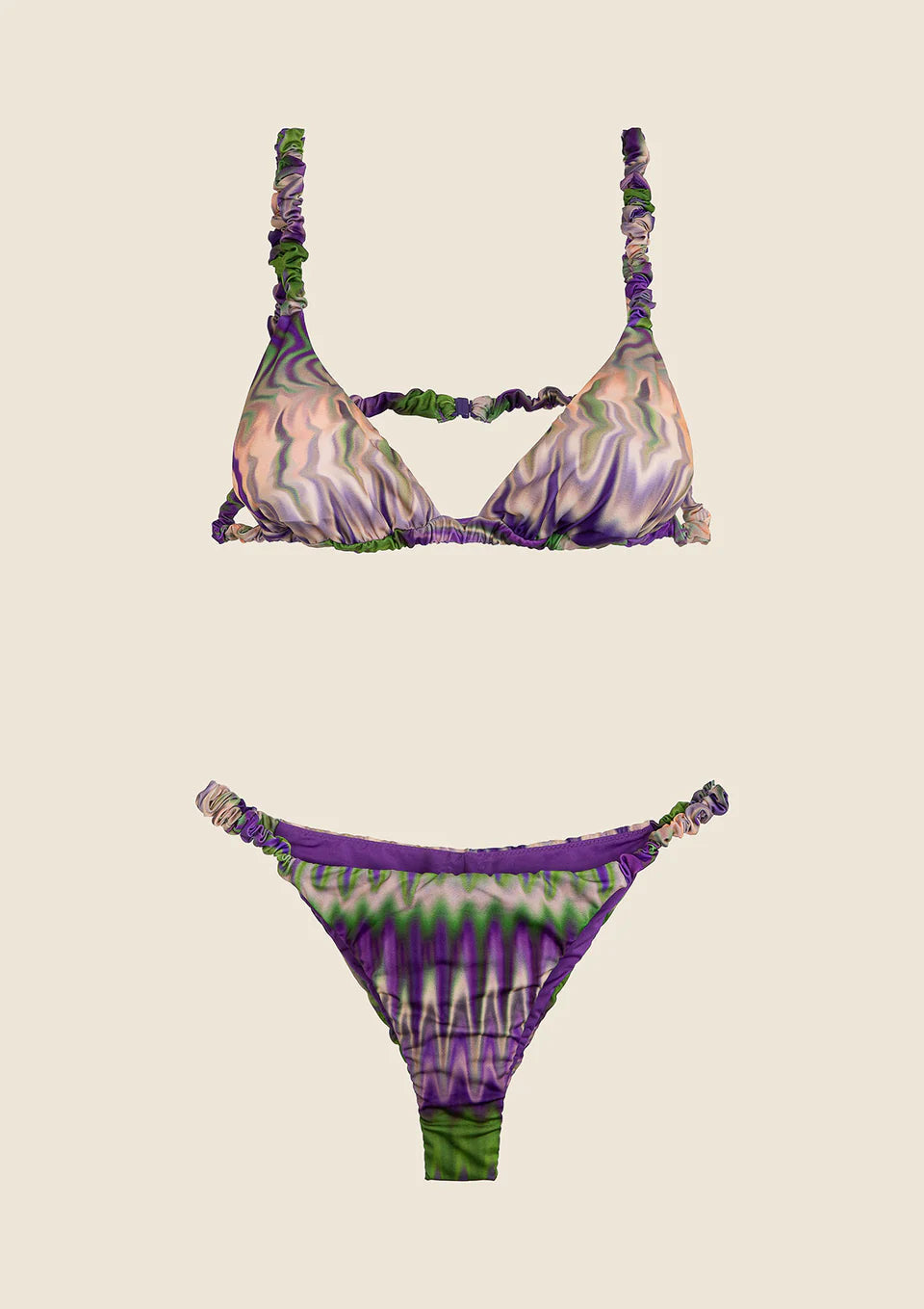 BIKINI DONNA ME FUI TRIANGOLO CON SLIP FISSO FANTASIA 0430-X20