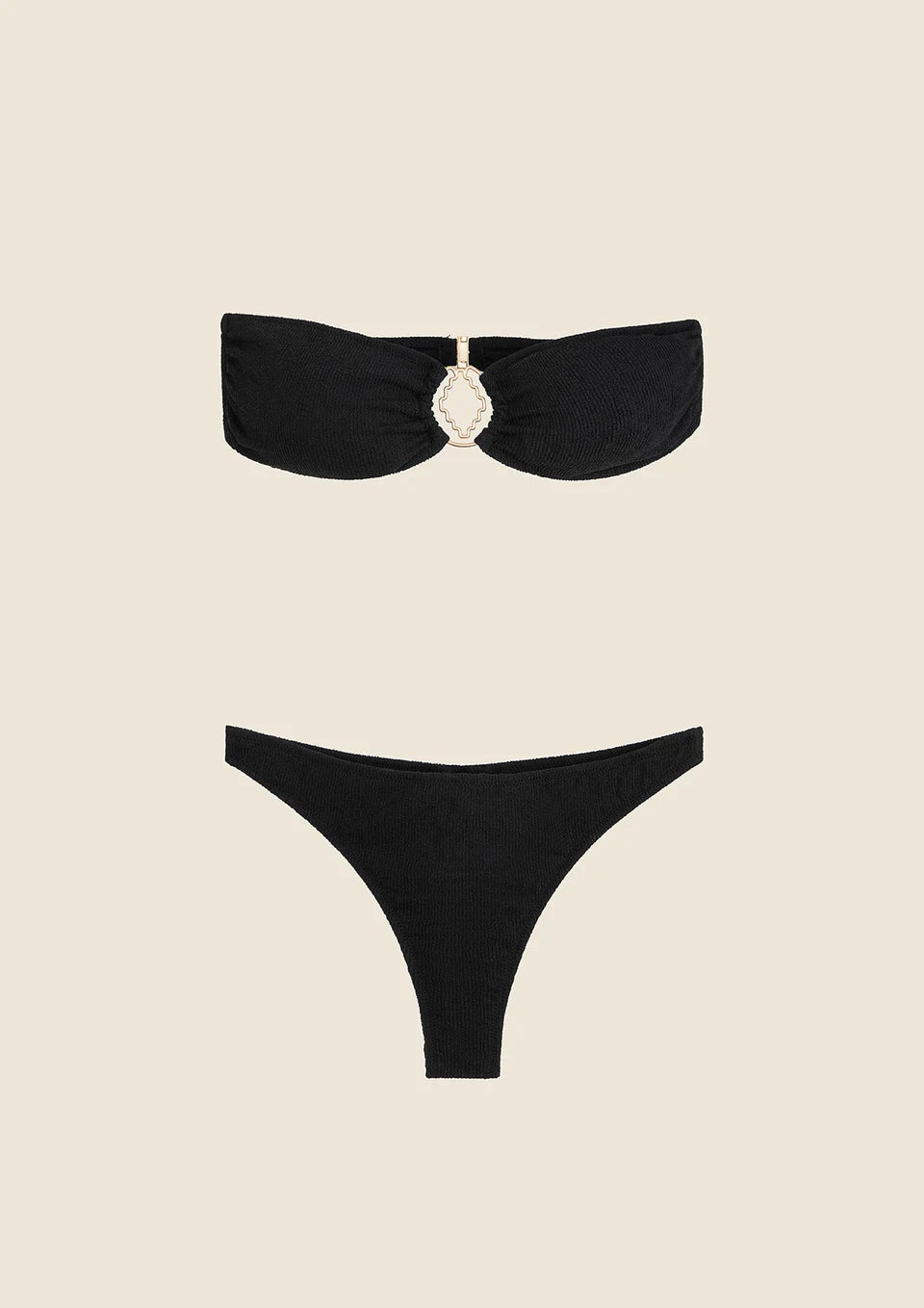 BIKINI DONNA ME FUI FASCIA CON SLIP FISSO NERO 0501-BK