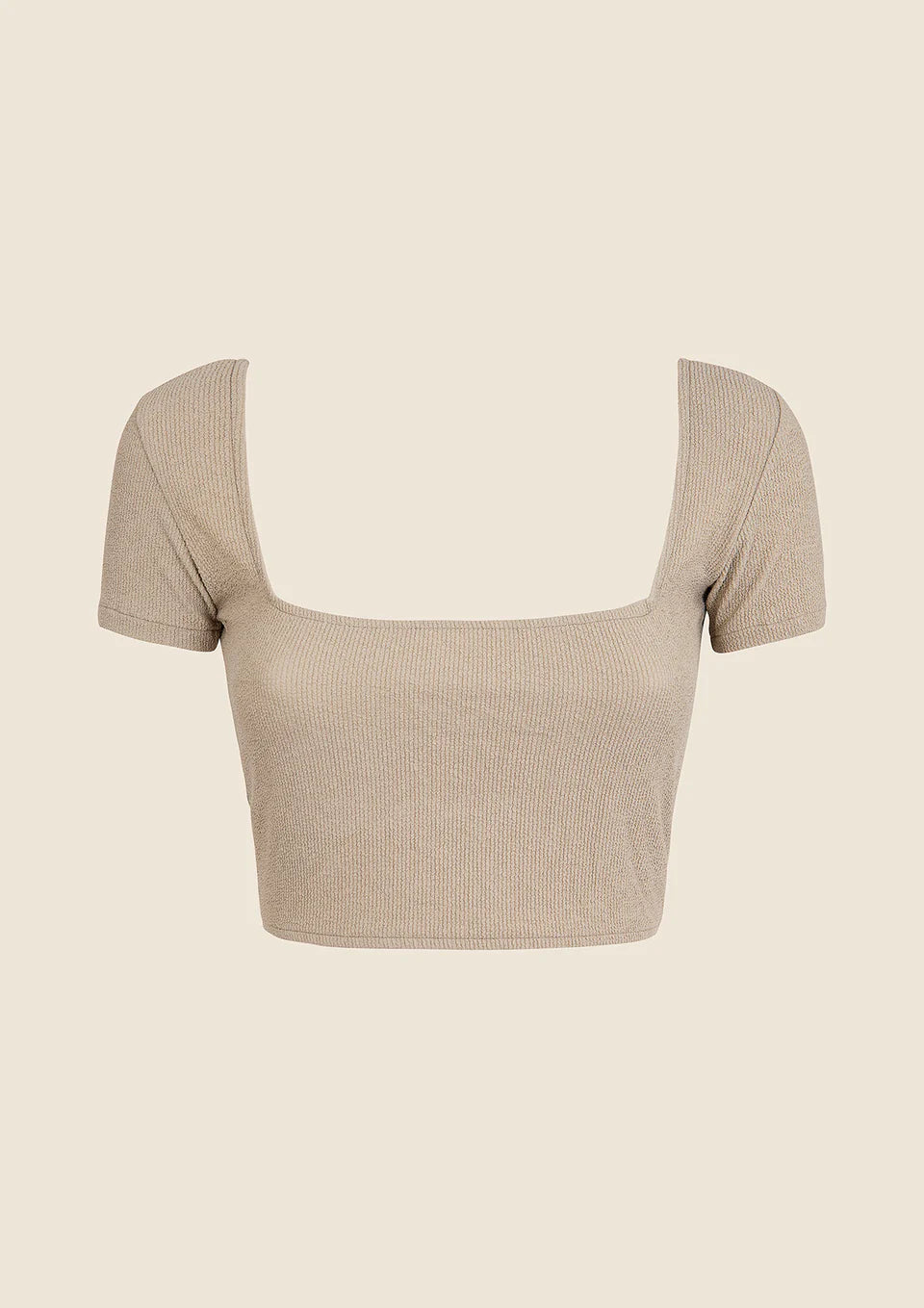 CROP TOP DONNA ME FUI BEIGE 0506-BG