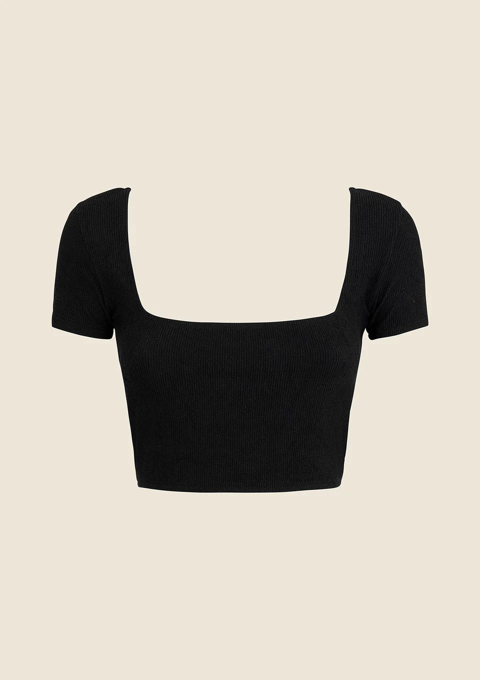 CROP TOP DONNA ME FUI NERO 0506-BK