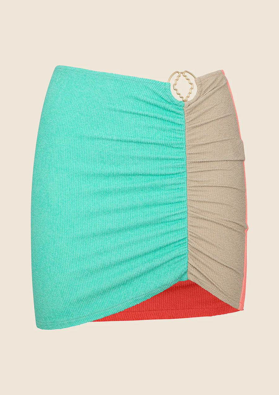 Gonna Corta Donna Me Fui Color Block 0507-Cr — 3/3