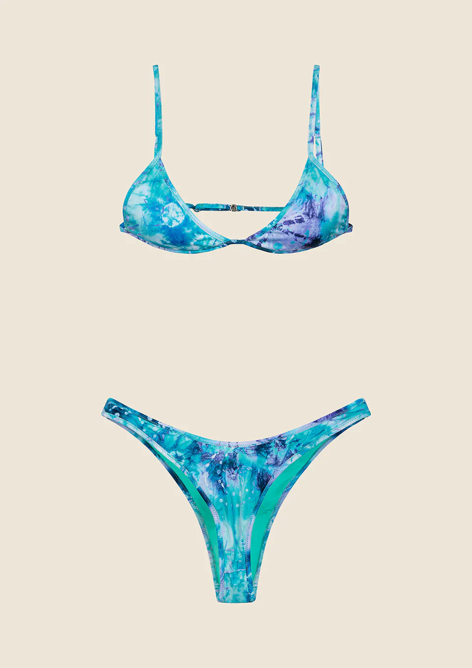 BIKINI DONNA ME FUI TRIANGOLO CON SLIP AMERICANO FISSO FANTASIA 0700-X31