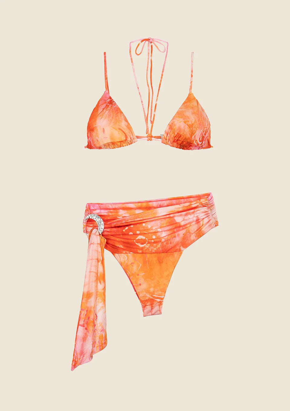BIKINI DONNA ME FUI TRIANGOLO CON SLIP REGOLABILE FANTASIA 0710-X32