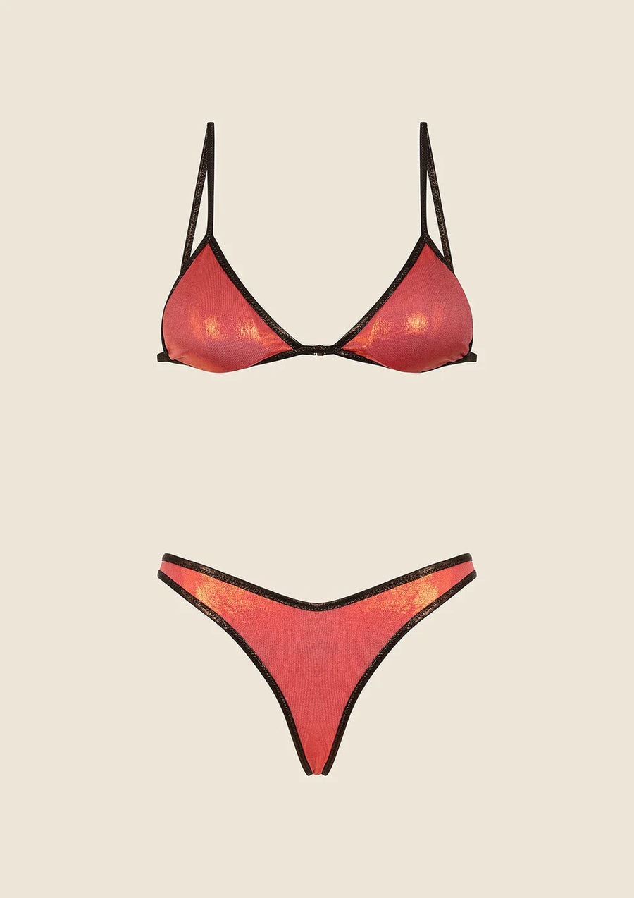 Costume Bikini Donna Me Fui Triangolo con Slip Americano Fisso Arancione 0800_ Or — 3/3