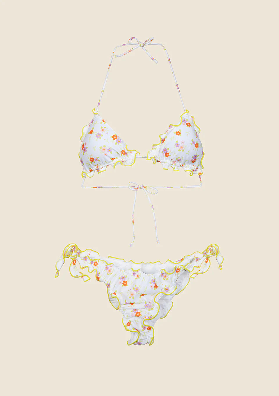 BIKINI DONNA ME FUI TRIANGOLO CON SLIP REGOLABILE FANTASIA 1500-X08