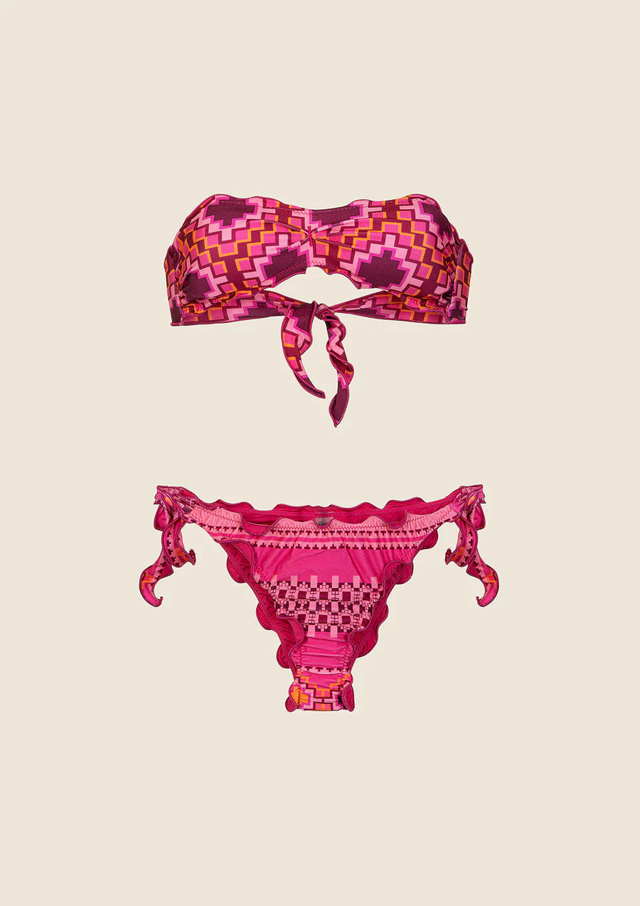 Costume Bikini Donna Me Fui Fascia con Slip Regolabile Fantasia 1501-X30 — 3/3