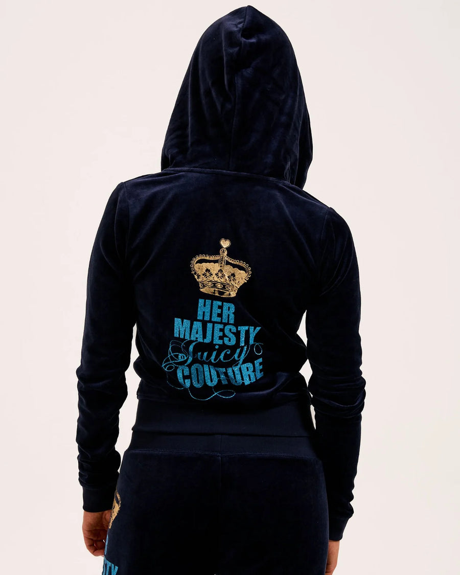 Felpa Juicy Couture - Her Majesty Robyn Hoodie Night Sky — 4/4