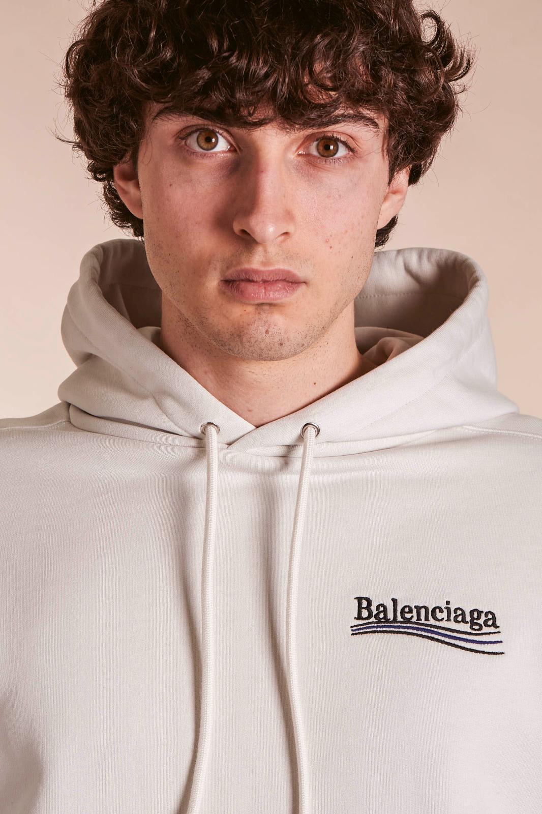 BALENCIAGA - FELPA CON CAPPUCCIO WL0600583