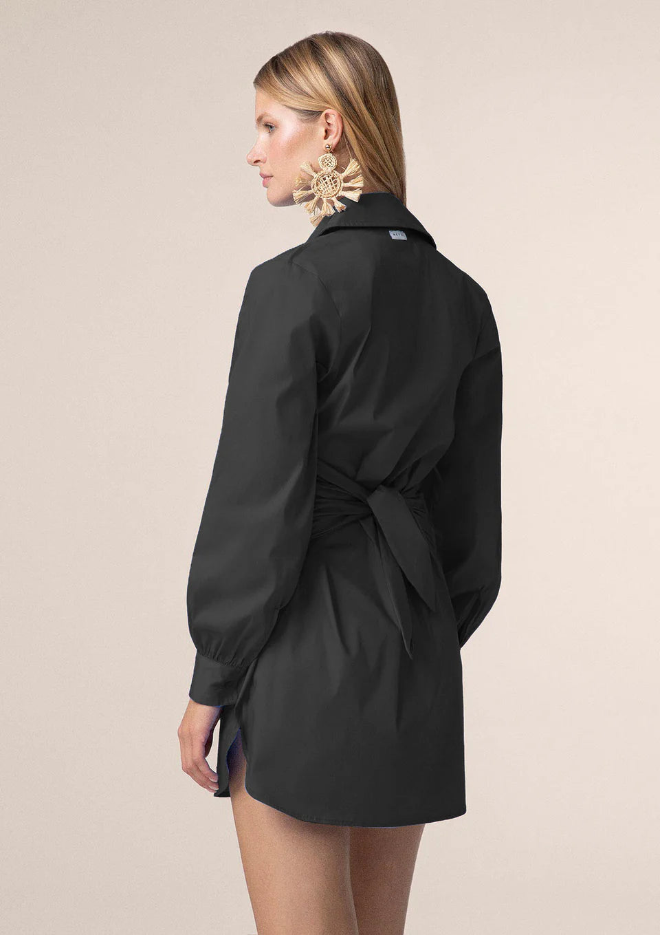 VESTITO CORTO DONNA ME FUI NERO 0109-BK