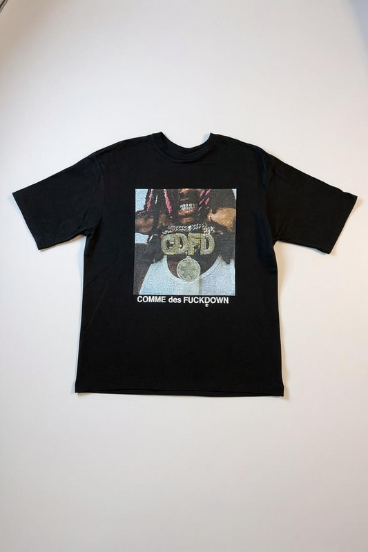 COMME DES FUCKDOWN - TSHIRT NERA GRAFICA CDFD