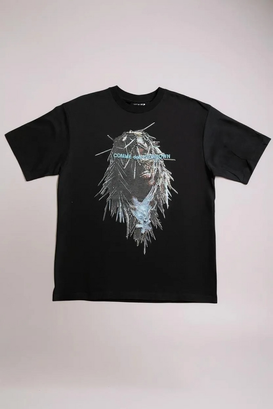 COMME DES FUCKDOWN - TSHIRT IN JERSEY CON STAMPA FRONTALE