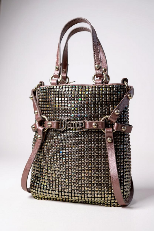 MELANIE S. DOUBLE HANDLE PU RAINBOW