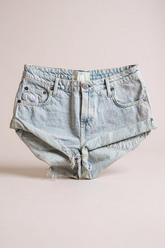 ONE TEASPOON - SHORTS IN DENIM CHIARO VINTAGE MOD.23765