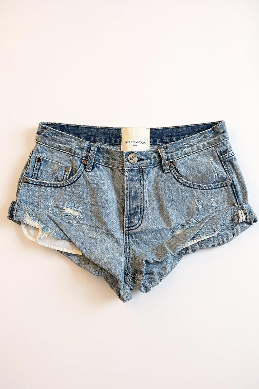 Pantaloncini One Teaspoon - Shorts Effetto Slavato Mod.25776 — 1/2