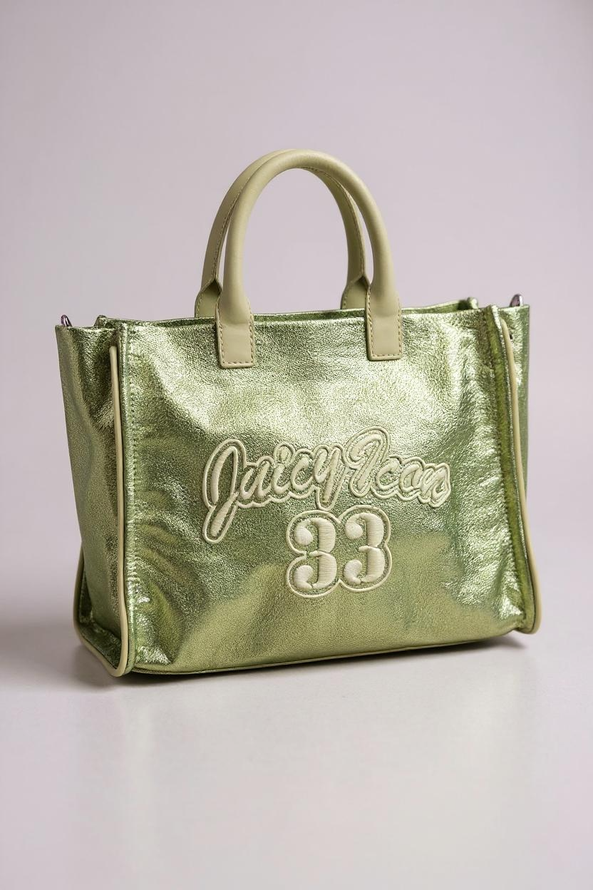 Iris Metallic M. Shopping Polyester/Pu Metallic Lima — 1/2