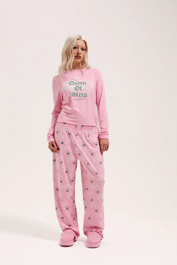 JUICY COUTURE - Juicy pink queen of sleep pyjama set