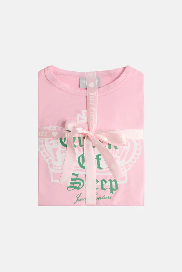 JUICY COUTURE - Juicy pink queen of sleep pyjama set