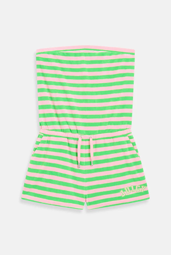 Heritage Stripe Towelling Romper — 1/6