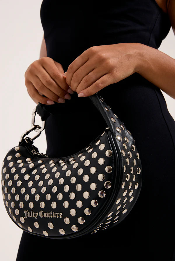 JUICY COUTURE - All over stud black pu handbag