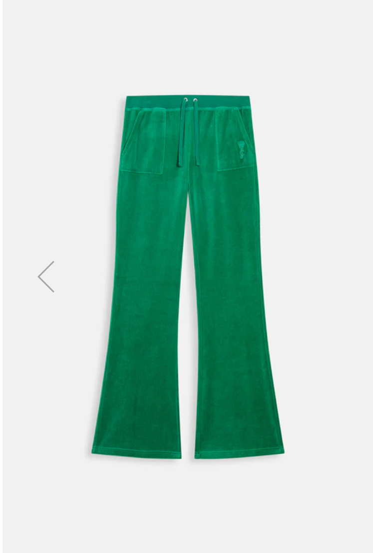 Ultramarine Ultra Low Rise Bamboo Velour Heritage Pocketed Bottoms — 1/2