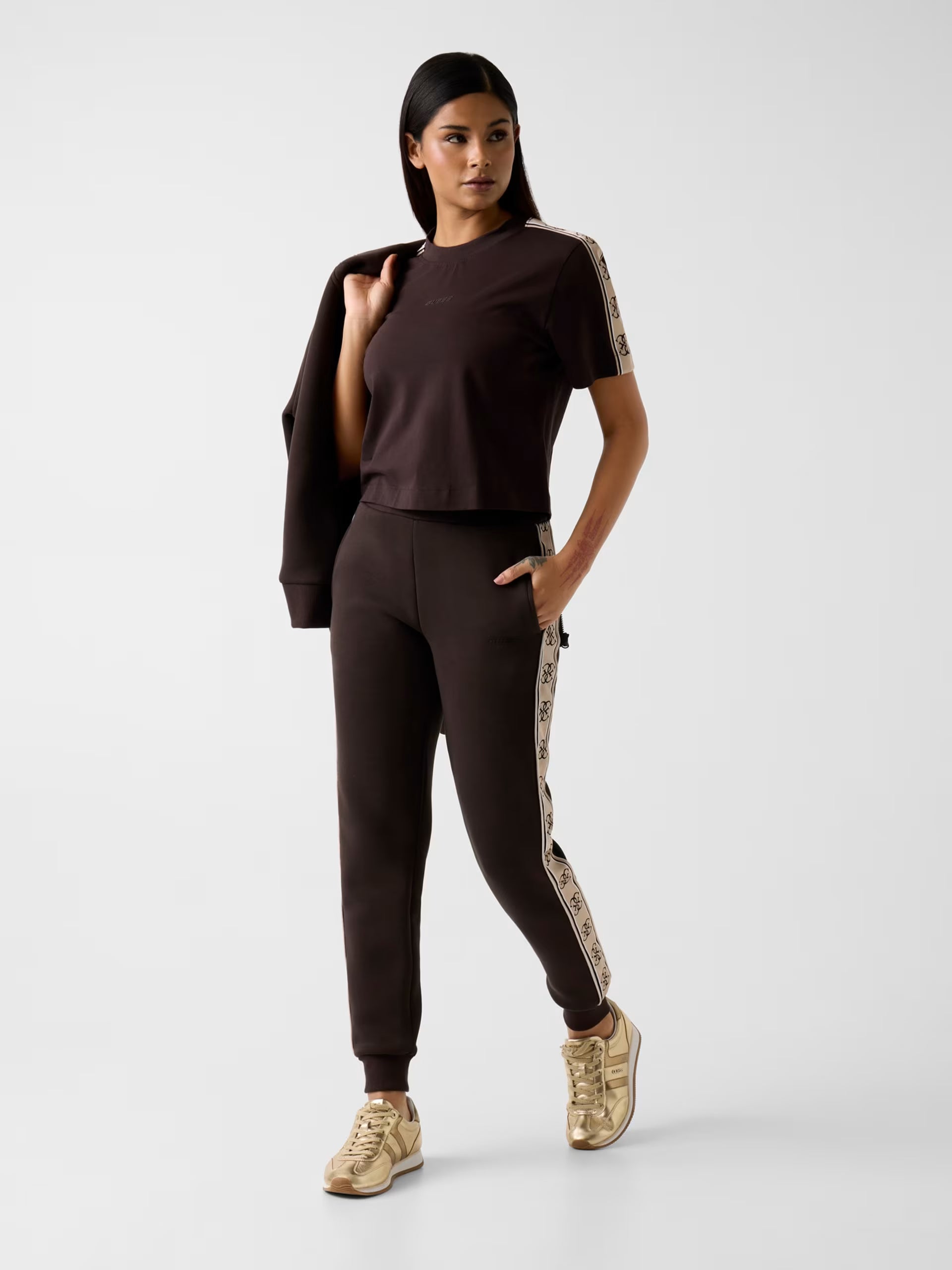 Pantaloni Guess - Pantaloni Jogger Logo Laterale