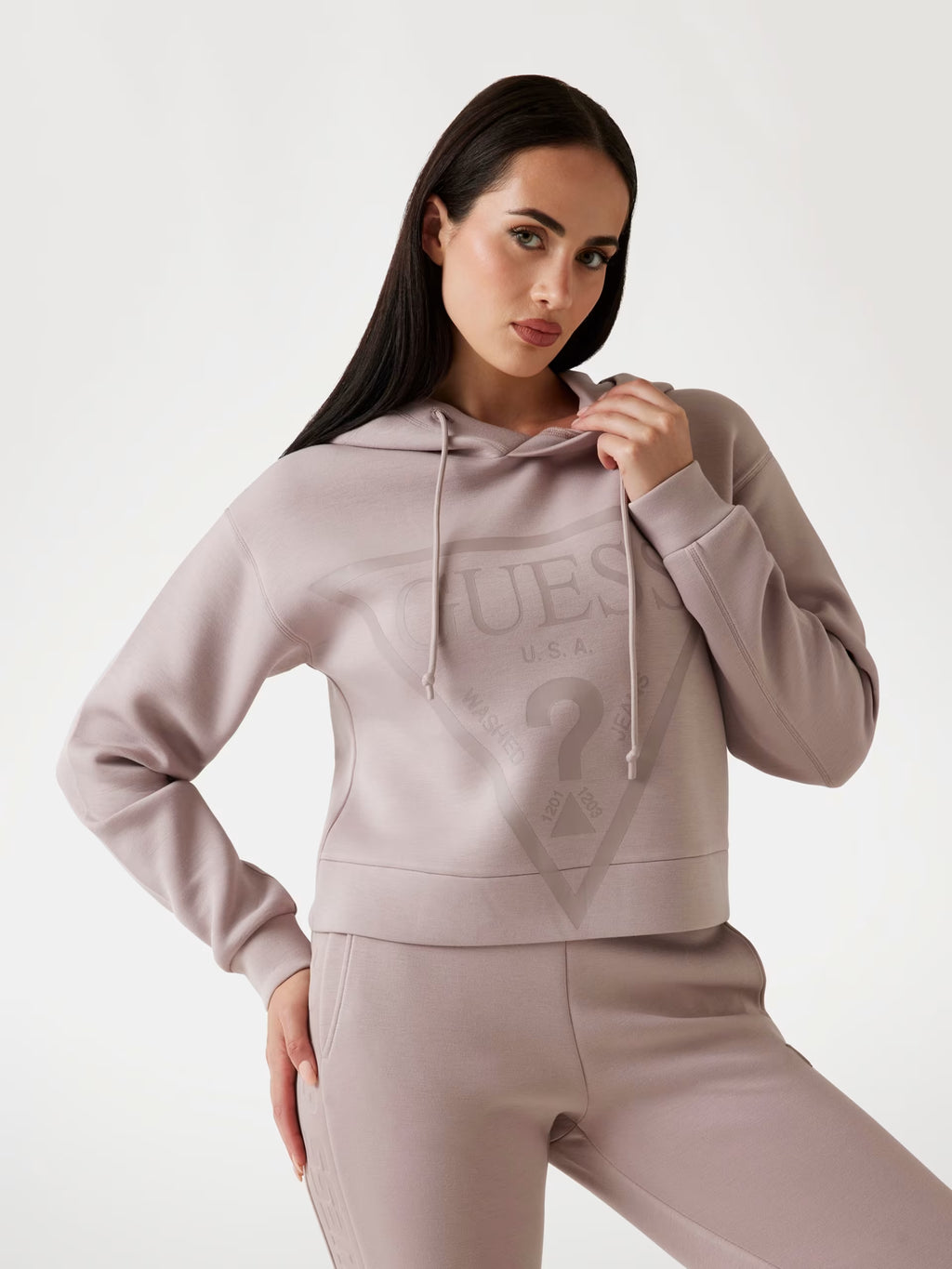 Felpa Guess - Felpa con cappuccio e logo