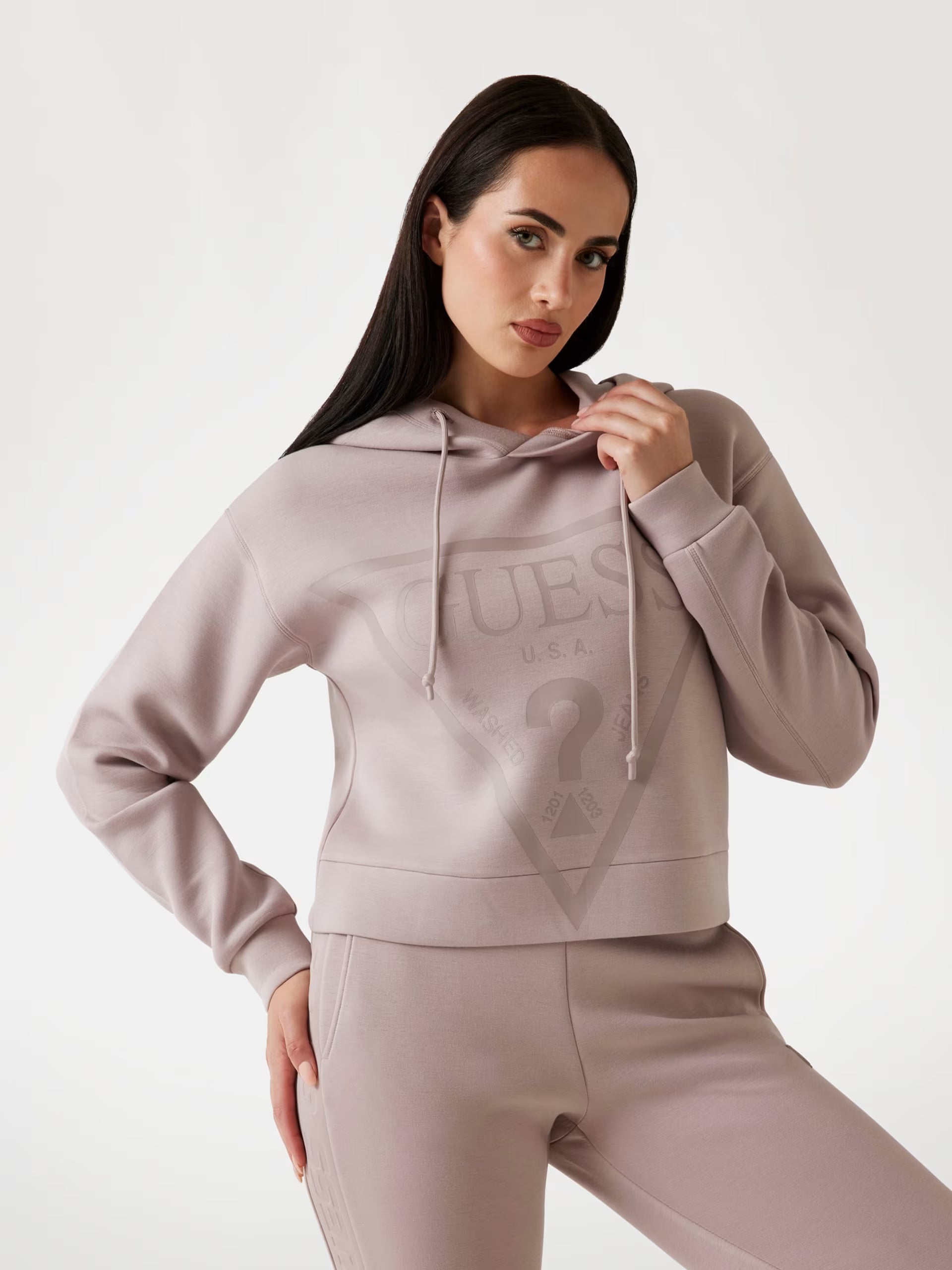 Felpa Guess - Felpa con cappuccio e logo