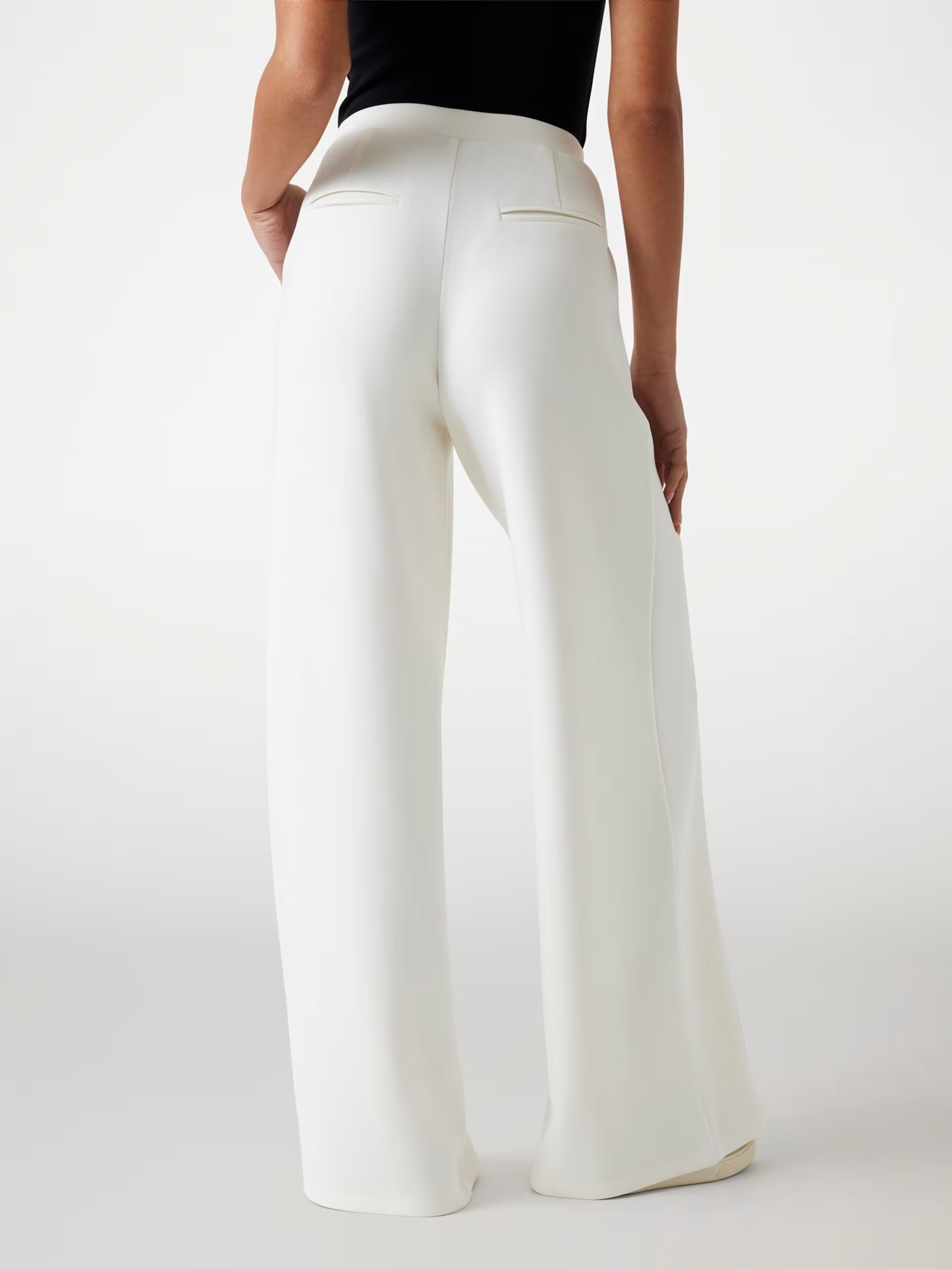 Guess - Pantalone wide leg a vita media
