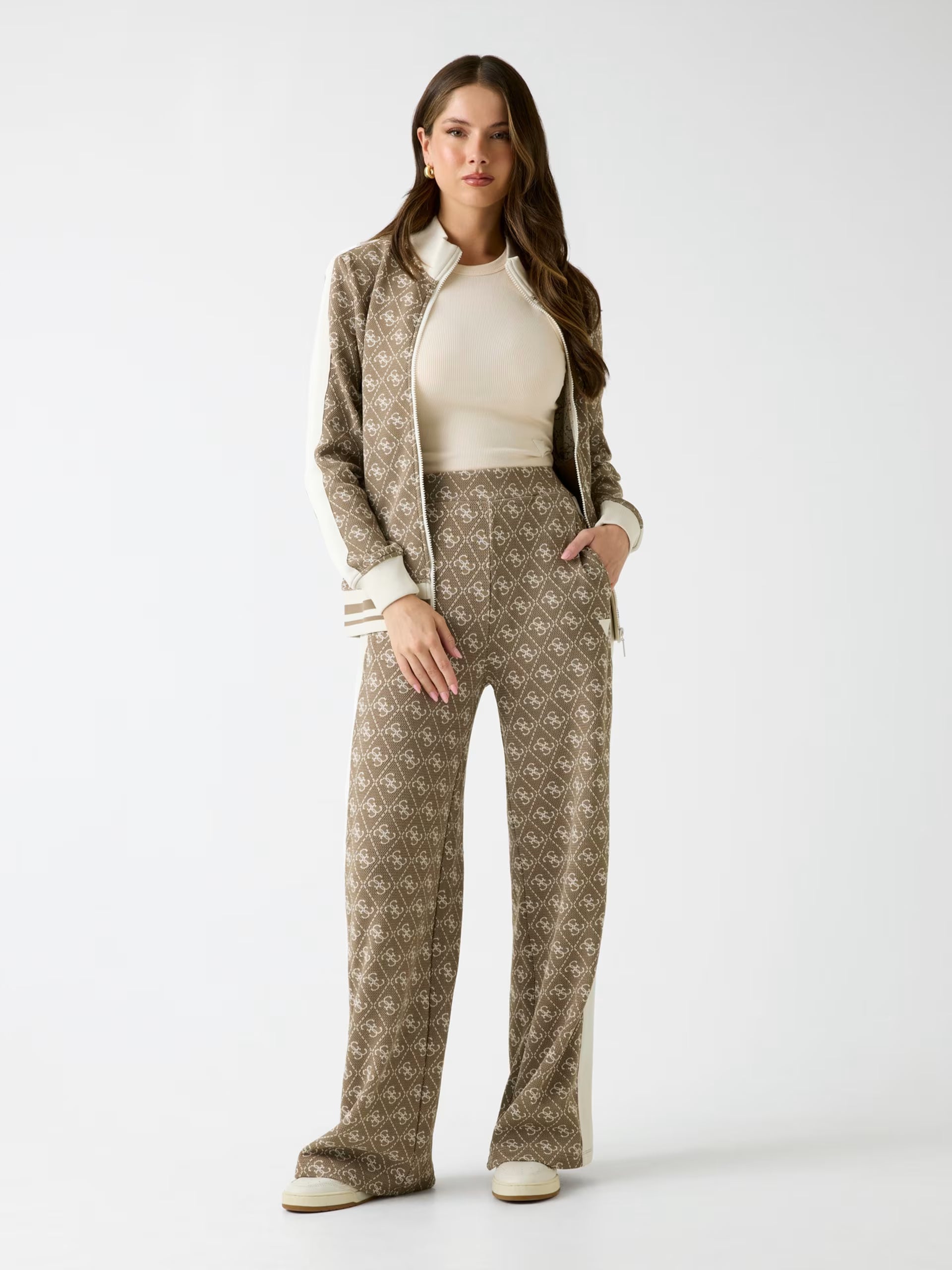 Pantalone Guess - Pantalone sportivo svasato a costine