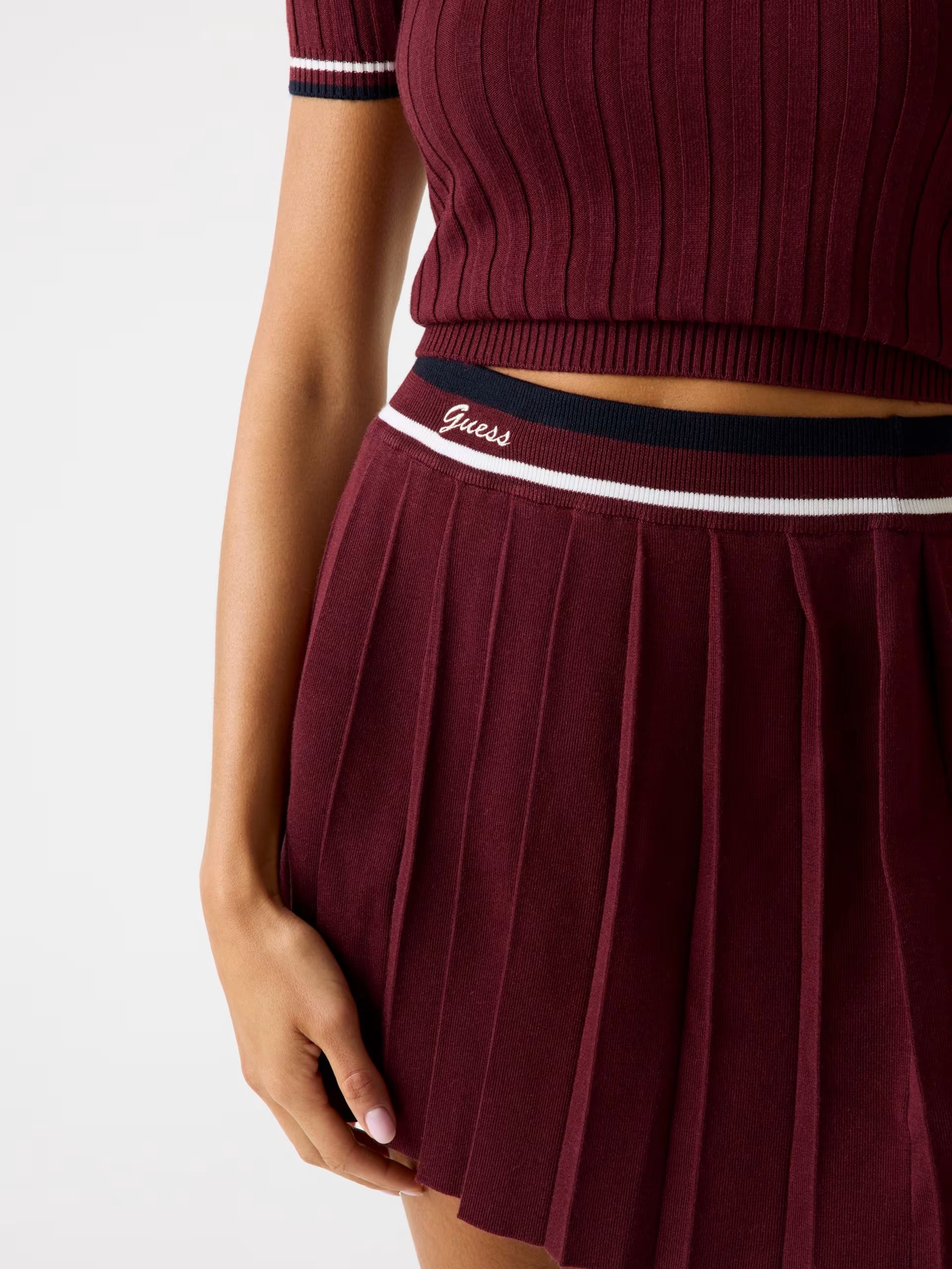 Gonna Guess - Minigonna Plissettata Misto Lana