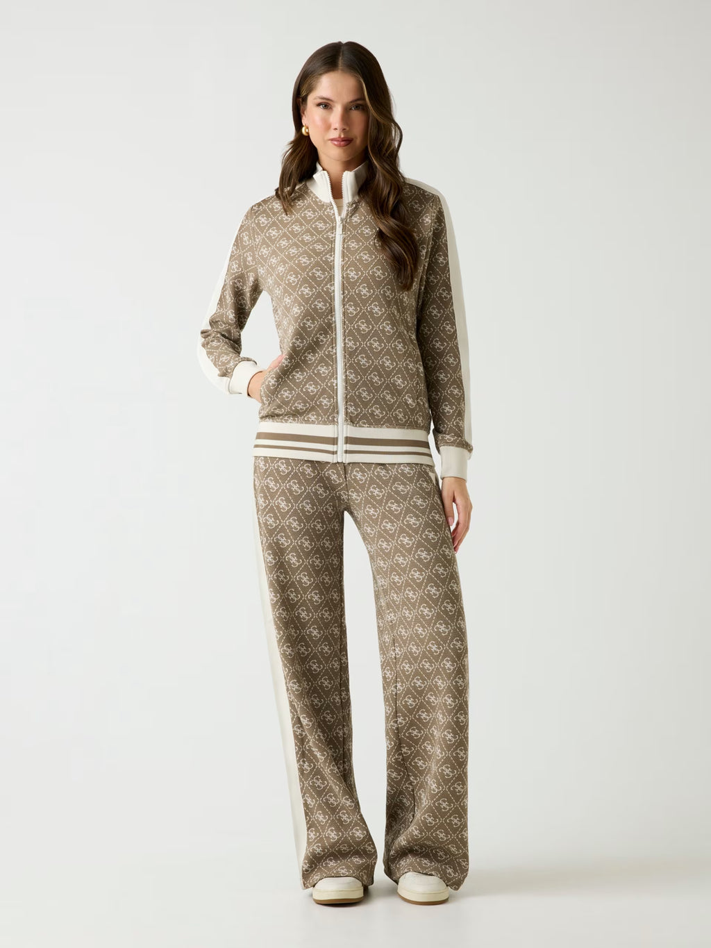 Felpa Guess - Felpa con zip intera 4G