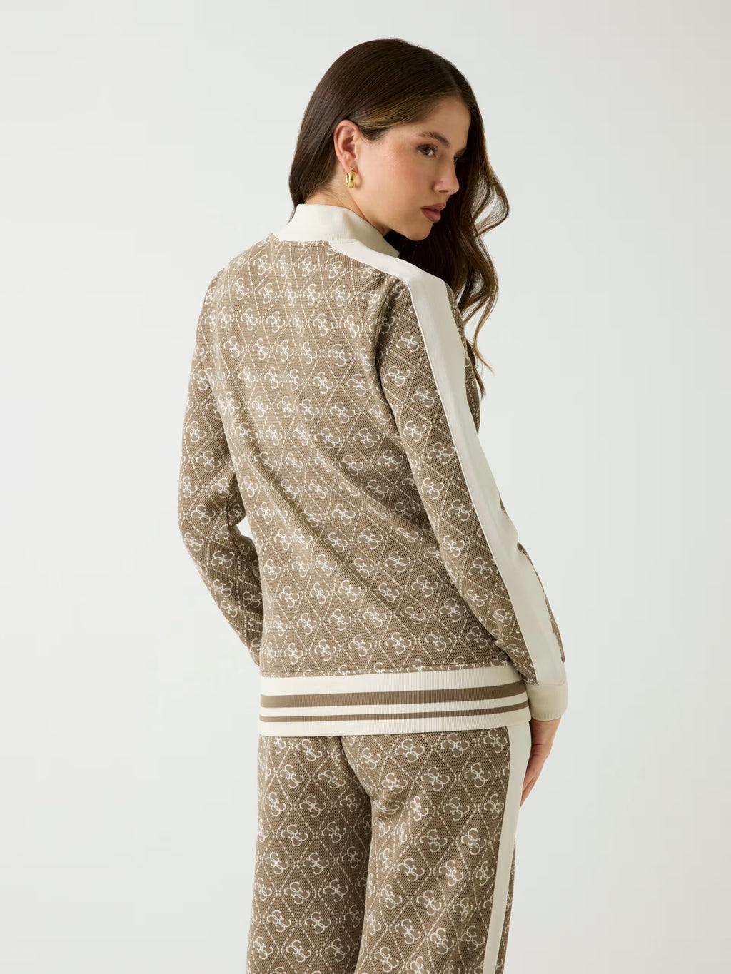 Felpa Guess - Felpa con zip intera 4G