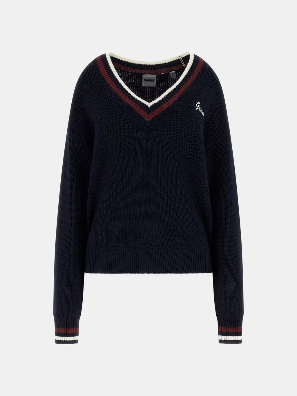 Guess - Maglione scollo a V misto lana
