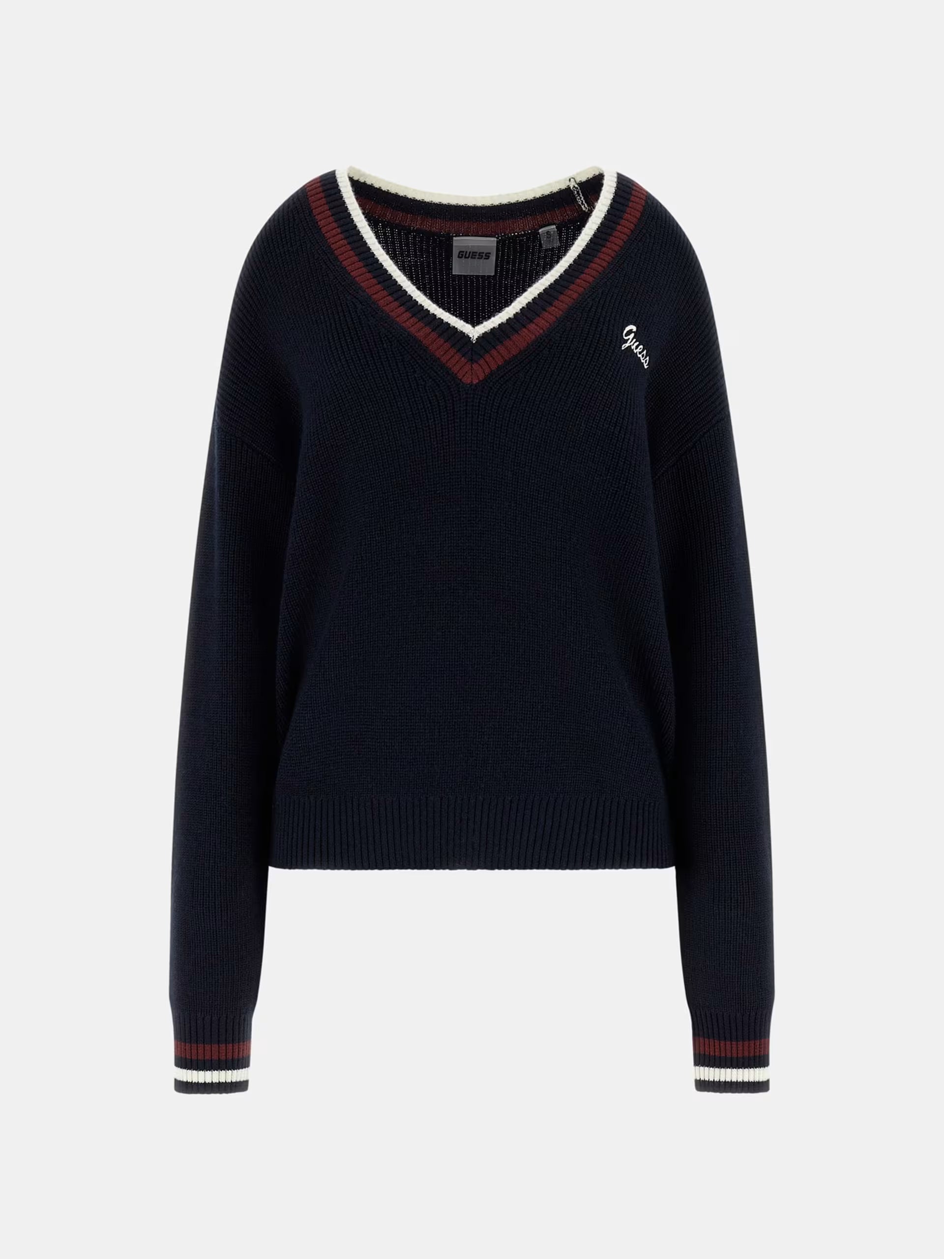 Guess - Maglione scollo a V misto lana